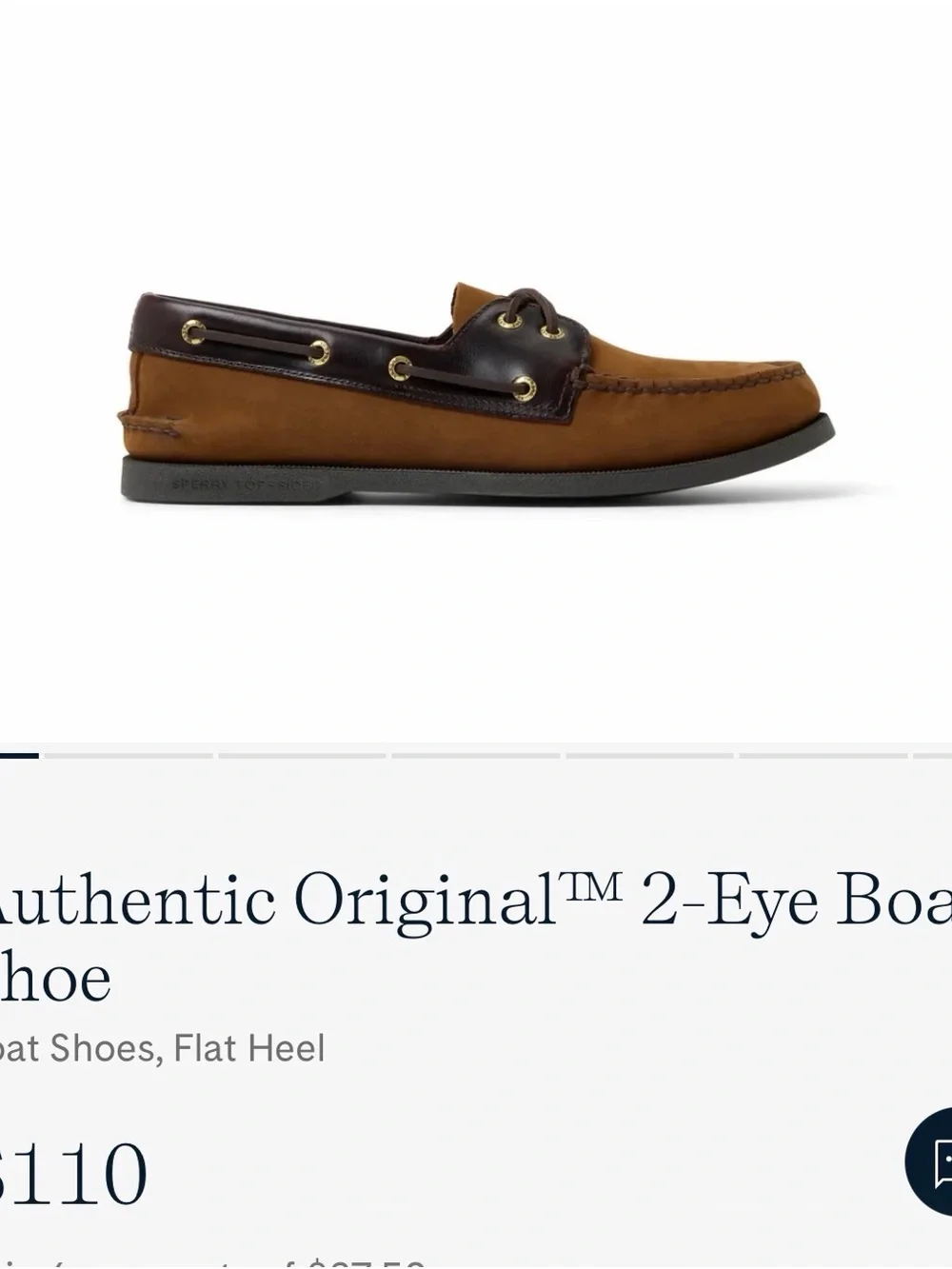 Sperry Brown Leather & Suede Boat Shoes